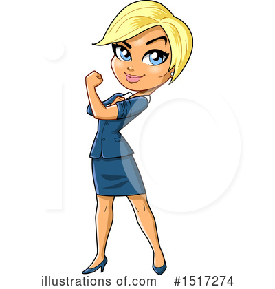 Business Woman Clipart #1517274 by Clip Art Mascots