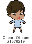 Woman Clipart #1576219 by lineartestpilot