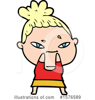 Royalty-Free (RF) Woman Clipart Illustration by lineartestpilot - Stock Sample #1576589