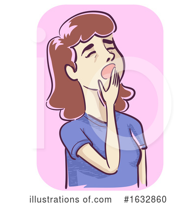 Yawning Clipart #1632860 by BNP Design Studio