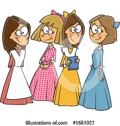 Royalty-Free (RF) Woman Clipart Illustration by toonaday - Stock Sample #1681027