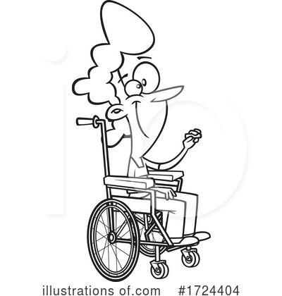 Wheelchair Clipart #1724404 by toonaday
