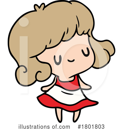 Little Girl Clipart #1801803 by lineartestpilot