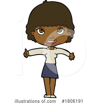 Black Woman Clipart #1806191 by lineartestpilot