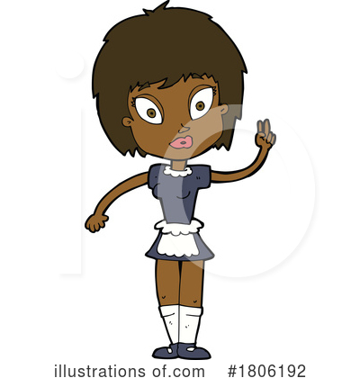 Black Woman Clipart #1806192 by lineartestpilot