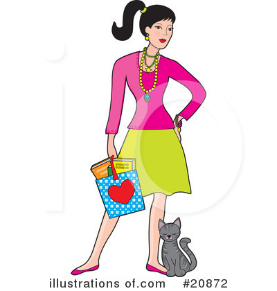 Royalty-Free (RF) Woman Clipart Illustration by Maria Bell - Stock Sample #20872