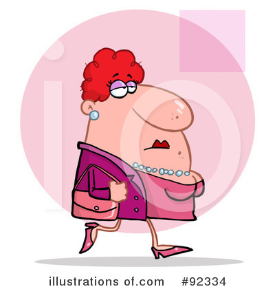 Royalty-Free (RF) Woman Clipart Illustration by Hit Toon - Stock Sample #92334
