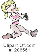 Woman Exercising Clipart #1206561 by lineartestpilot