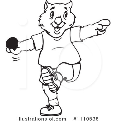 Royalty-Free (RF) Wombat Clipart Illustration by Dennis Holmes Designs - Stock Sample #1110536