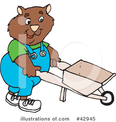 Royalty-Free (RF) Wombat Clipart Illustration by Dennis Holmes Designs - Stock Sample #42945