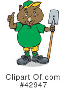 Wombat Clipart #42947 by Dennis Holmes Designs