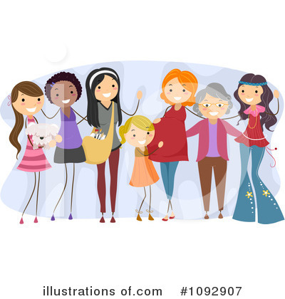 Royalty-Free (RF) Women Clipart Illustration by BNP Design Studio - Stock Sample #1092907