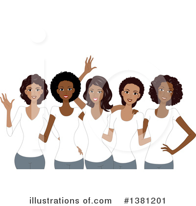 Black Woman Clipart #1381201 by BNP Design Studio
