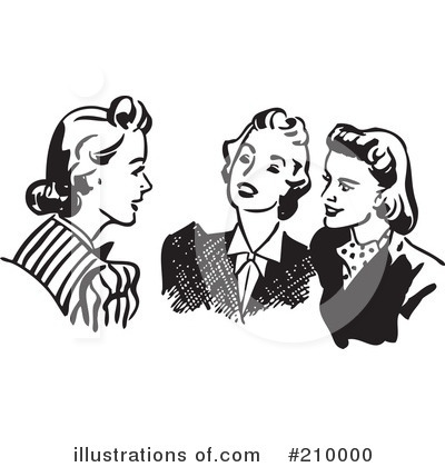 Retro Woman Clipart #210000 by BestVector