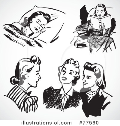 Royalty-Free (RF) Women Clipart Illustration by BestVector - Stock Sample #77560