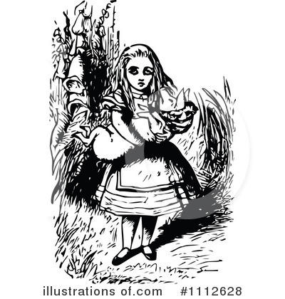 Alice In Wonderland Clipart #1112628 by Prawny Vintage