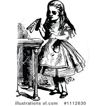 Alice In Wonderland Clipart #1112630 by Prawny Vintage