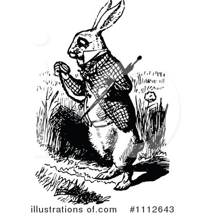 Rabbits Clipart #1112643 by Prawny Vintage