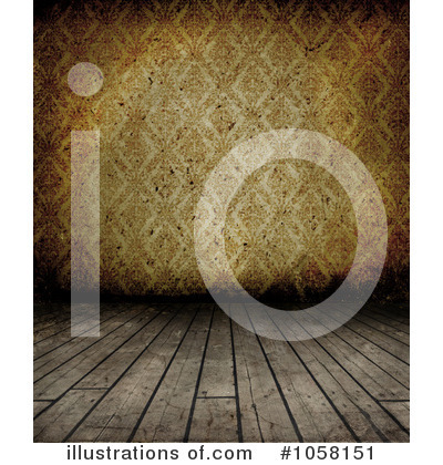 Royalty-Free (RF) Wood Floor Clipart Illustration by KJ Pargeter - Stock Sample #1058151