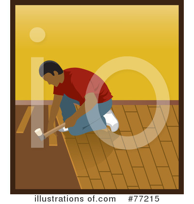 Royalty-Free (RF) Wood Flooring Clipart Illustration by Rosie Piter - Stock Sample #77215