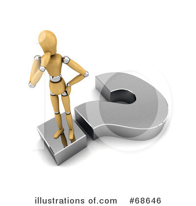 Royalty-Free (RF) Wood Mannequin Clipart Illustration by stockillustrations - Stock Sample #68646