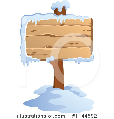Royalty-Free (RF) Wood Sign Clipart Illustration by visekart - Stock Sample #1144592
