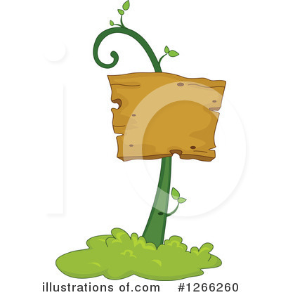 Royalty-Free (RF) Wood Sign Clipart Illustration by BNP Design Studio - Stock Sample #1266260