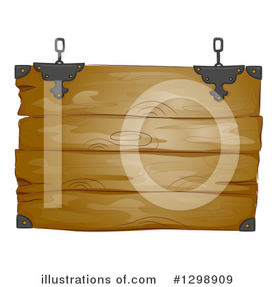 Royalty-Free (RF) Wood Sign Clipart Illustration by BNP Design Studio - Stock Sample #1298909