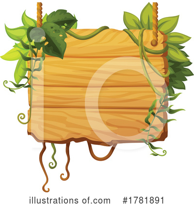 Royalty-Free (RF) Wood Sign Clipart Illustration by Vector Tradition SM - Stock Sample #1781891