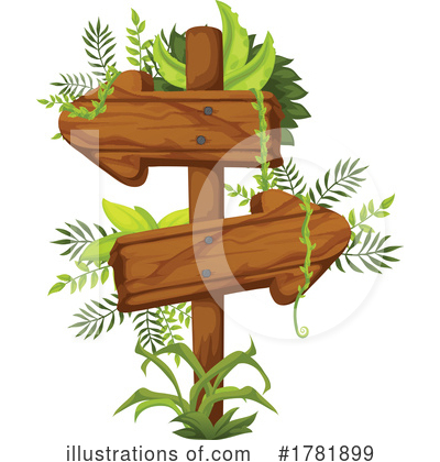 Royalty-Free (RF) Wood Sign Clipart Illustration by Vector Tradition SM - Stock Sample #1781899
