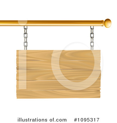 Royalty-Free (RF) Wooden Sign Clipart Illustration by AtStockIllustration - Stock Sample #1095317