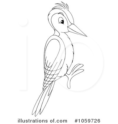 Royalty-Free (RF) Woodpecker Clipart Illustration by Alex Bannykh - Stock Sample #1059726