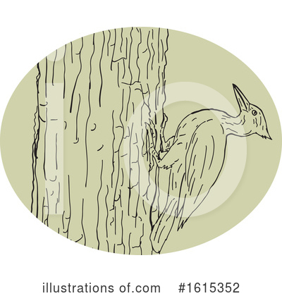 Woodpecker Clipart #1615352 by patrimonio