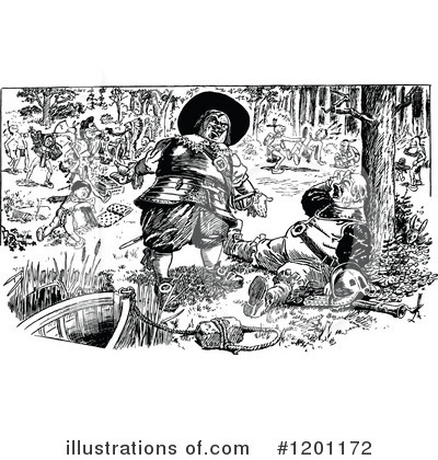 Royalty-Free (RF) Woods Clipart Illustration by Prawny Vintage - Stock Sample #1201172
