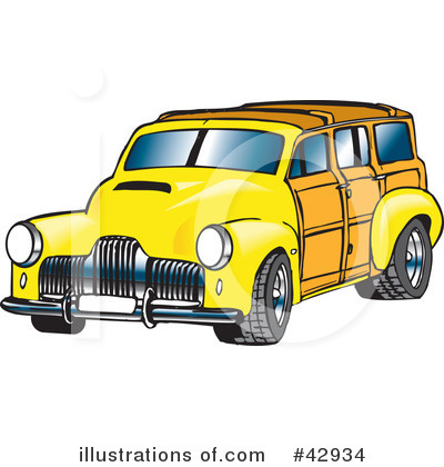 Woody Car Clipart #42934 by Dennis Holmes Designs
