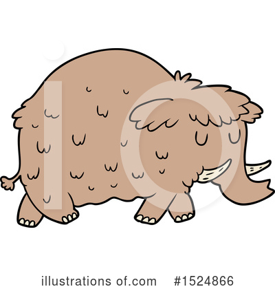Royalty-Free (RF) Woolly Mammoth Clipart Illustration by lineartestpilot - Stock Sample #1524866