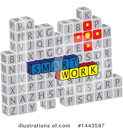 Letter Blocks Clipart #1443597 by ColorMagic