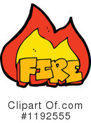 Word Fire Clipart #1192555 by lineartestpilot