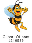 Worker Bee Character Clipart #216539 by Mascot Junction