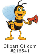 Worker Bee Character Clipart #216541 by Mascot Junction
