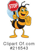 Worker Bee Character Clipart #216543 by Mascot Junction