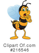 Worker Bee Character Clipart #216546 by Mascot Junction