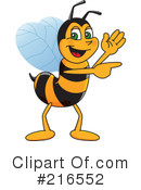 Worker Bee Character Clipart #216552 by Mascot Junction