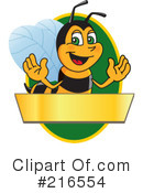 Worker Bee Character Clipart #216554 by Mascot Junction