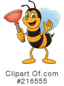 Worker Bee Character Clipart #216555 by Toons4Biz