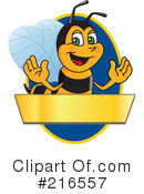 Worker Bee Character Clipart #216557 by Mascot Junction