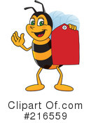 Worker Bee Character Clipart #216559 by Mascot Junction