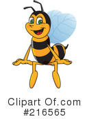 Worker Bee Character Clipart #216565 by Mascot Junction