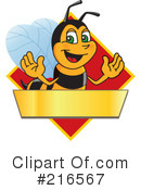 Worker Bee Character Clipart #216567 by Mascot Junction