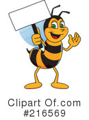 Worker Bee Character Clipart #216569 by Mascot Junction